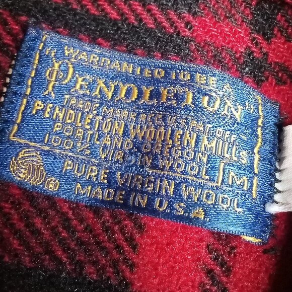 Vintage Pendleton Mackinaw Heavy Wool Buffalo Plaid Cruiser Jacket Coat - Picture 4 of 7